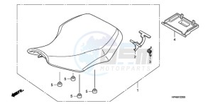 TRX420FMA Australia - (U / 2U 4WD) drawing SEAT