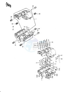 KH 400 A (A3-A5) drawing CRANKCASE -- 76-78 A3_A4_A5- -