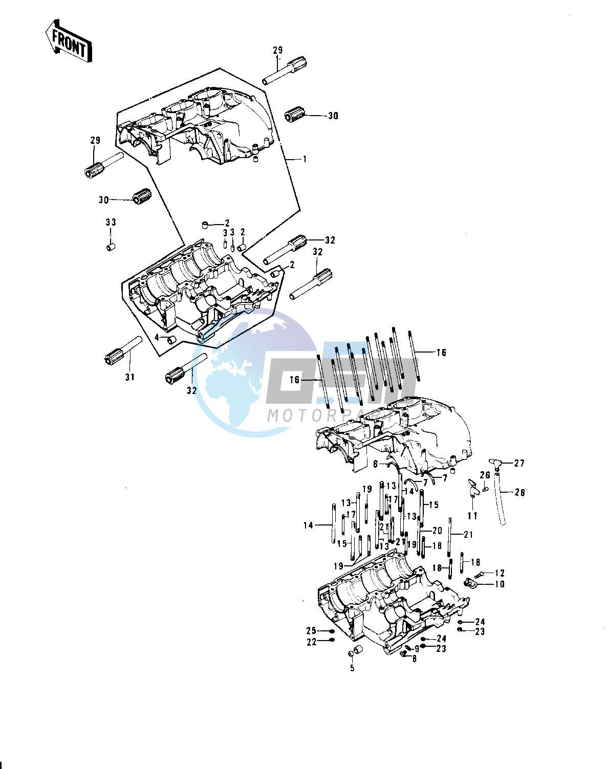 CRANKCASE -- 76-78 A3_A4_A5- -