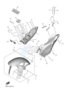 YZF-R6 YZFR6HC 600 YZF-R6 (BN61 BN62) drawing FENDER