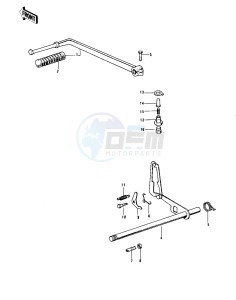 KZ 900 A (A4-A5) drawing GEAR CHANGE MECHANISM