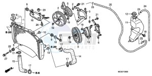 ST1300A9 Korea - (KO / ABS MME) drawing RADIATOR