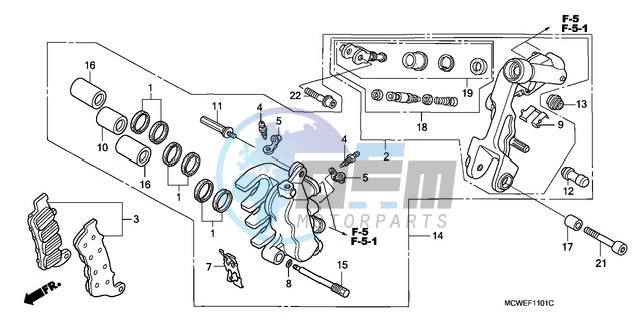 L. FRONT BRAKE CALIPER