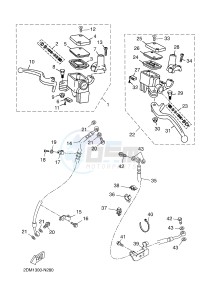 YP125R X-MAX125 (2DM1 2DM1) drawing FRONT MASTER CYLINDER