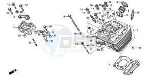 NV400C drawing CYLINDER HEAD (FRONT)