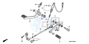 NT700VAA Europe Direct - (ED / ABS) drawing PEDAL