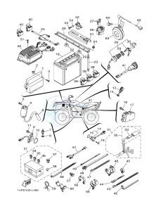 YFM700FWAD YFM7FGPB GRIZZLY 700 EPS (1HPD 1HPE) drawing ELECTRICAL 1