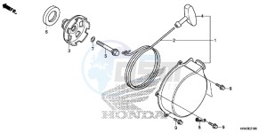 TRX500FE1F TRX500F Europe Direct - (ED) drawing RECOIL STARTER