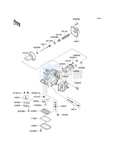 JT 1200 [1200 STX-R] (A1-A2) [1200 STX-R] drawing CARBURETOR PARTS