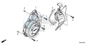 CMX500AH UK - (E) drawing A.C. GENERATOR COVER