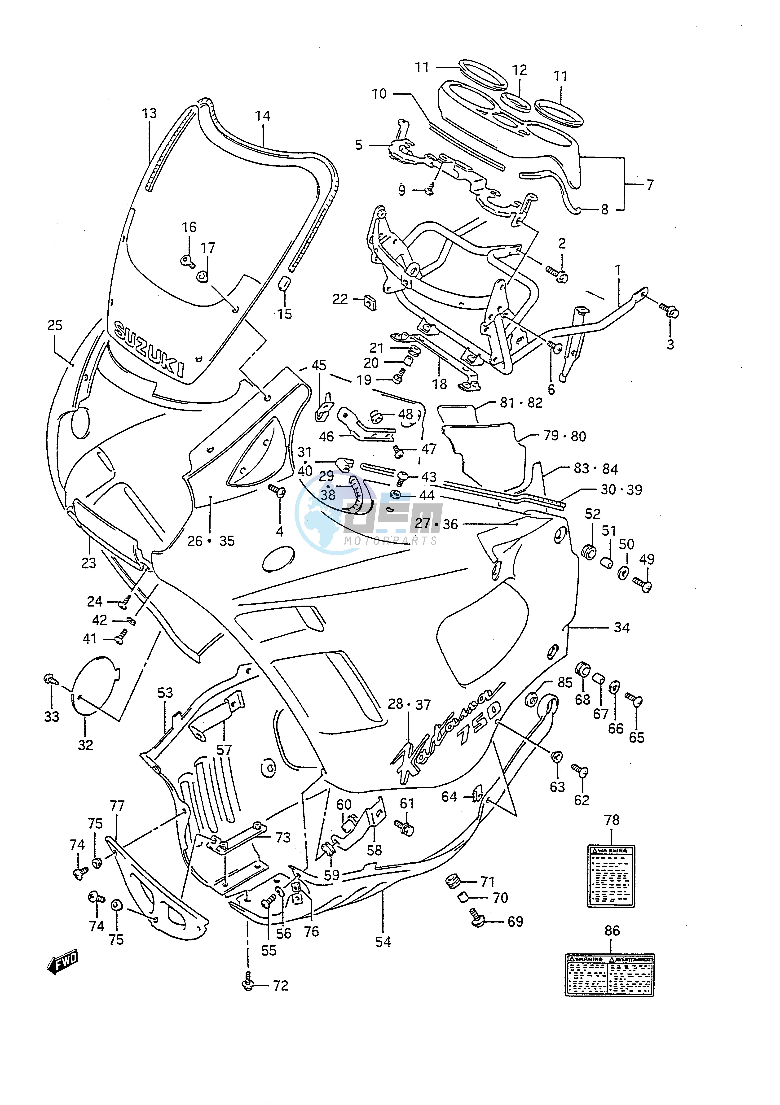 COWLING (MODEL M)