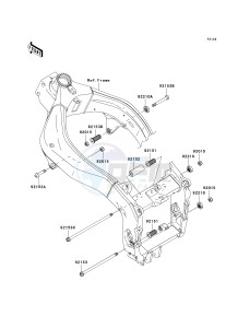 ZX 600 M [NINJA ZX-6RR] (M1) [NINJA ZX-6RR] drawing ENGINE MOUNT