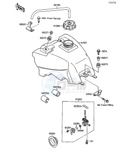 KSF 250 A [MOJAVE 250] (A8-A9) [MOJAVE 250] drawing FUEL TANK