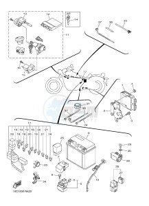 XVS950CU XVS950R ABS XV950 R-SPEC (2DXM) drawing ELECTRICAL 2