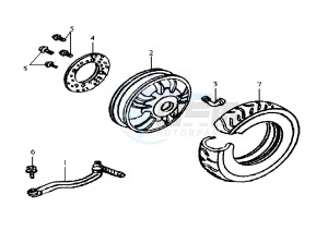 JOYRIDE EU2 - 125 cc drawing REAR WHEEL