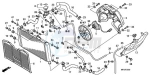 CB600FA3A UK - (E / ABS MKH ST) drawing RADIATOR