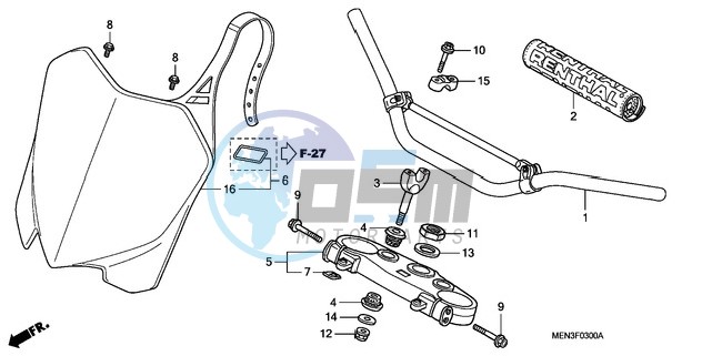 HANDLE PIPE/TOP BRIDGE