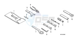 CBR1000RAA France - (F / ABS CMF HRC) drawing TOOLS