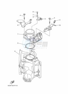 F225FETU drawing THROTTLE-BODY