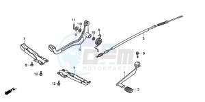 TRX200D FOURTRAX 200 drawing STEP/PEDAL