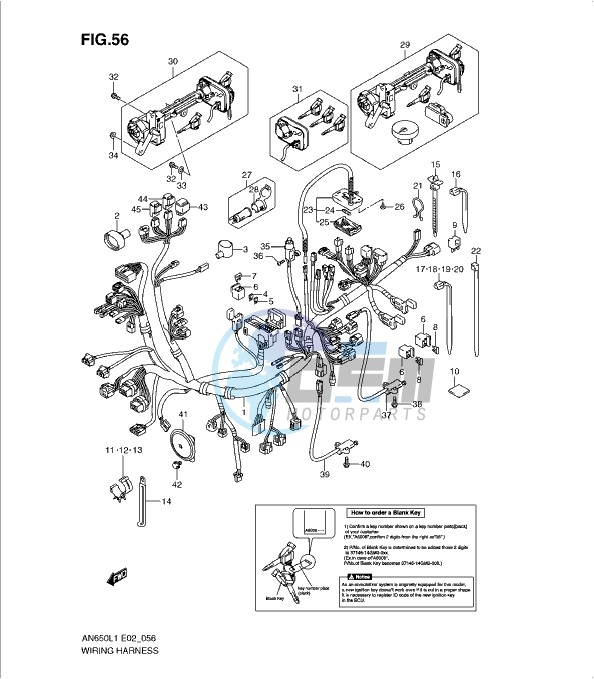 WIRING HARNESS (AN650L1 E19)