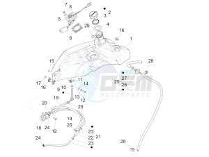 SPRINT 50 4T 4V NOABS E2 (EMEA) drawing Fuel tank