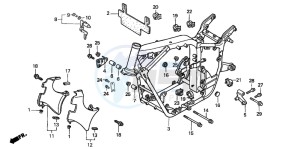 VT750C drawing FRAME BODY