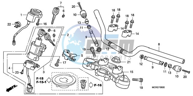 HANDLE PIPE/TOP BRIDGE