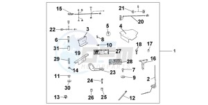 FJS600D SILVER WING drawing RADIO KIT