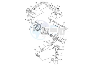 YZF R6 600 drawing WATER PUMP