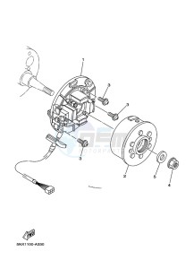 YZ250X (BF1V) drawing GENERATOR