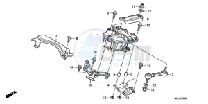 CBR1000RR9 Australia - (U / MME) drawing STEERING DAMPER