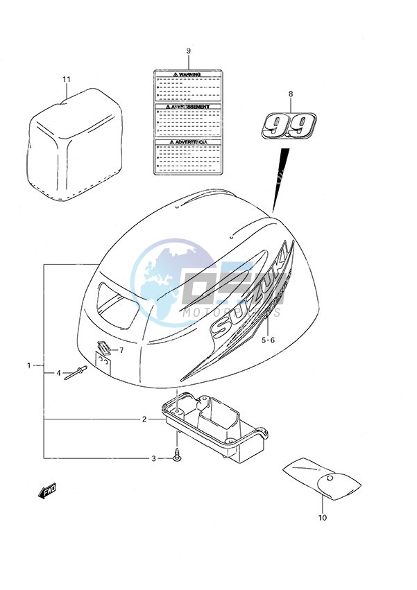 Engine Cover Non-Remote Control