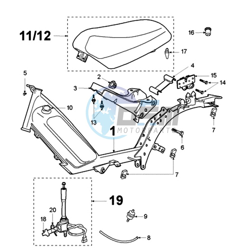 FRAME AND SADDLE