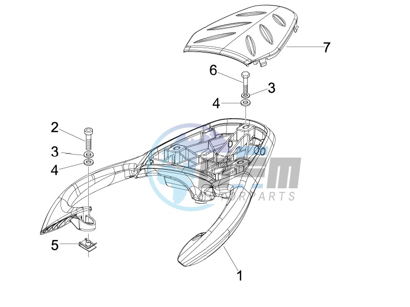 Rear luggage rack