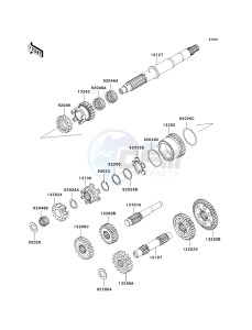 KVF 750 B (BRUTE FORCE 750 4X4I) (B6F-B7FA) B6F drawing TRANSMISSION