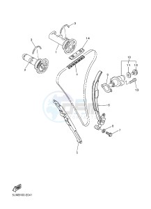 WR250F (1HCE) drawing CAMSHAFT & CHAIN