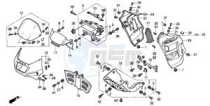 XL600V TRANSALP drawing COWL (2) (XL600VR)