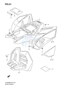 LT-R450 (E19) drawing REAR FENDER (MODEL K6 K7)