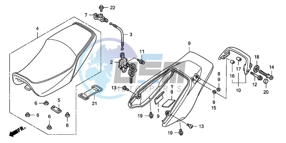 SEAT/REAR COWL