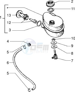 PX 150 E drawing Oil tank