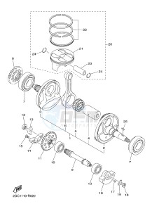 YZ450FX (B912 B913 B914 B914 B915) drawing CRANKSHAFT & PISTON