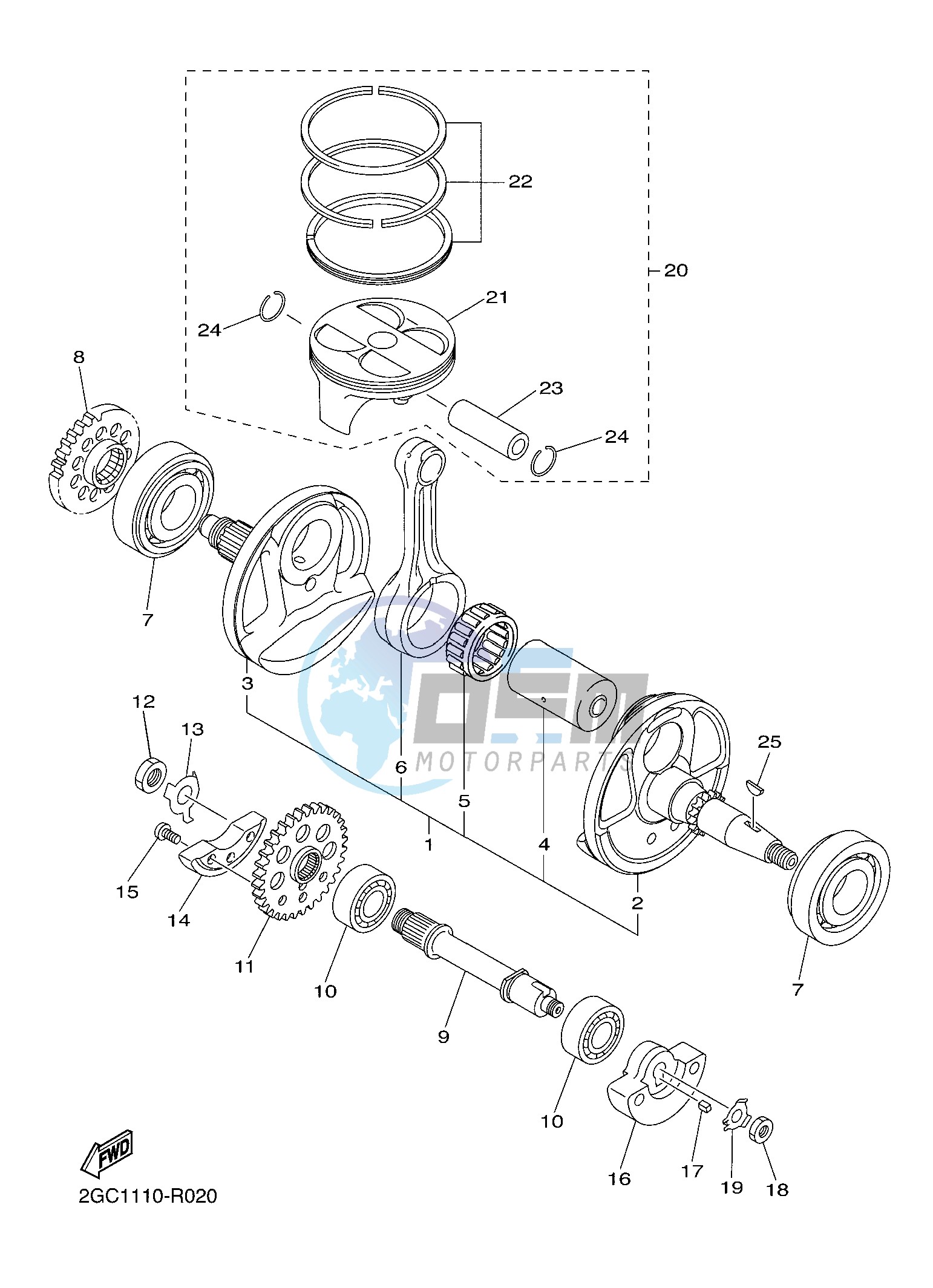 CRANKSHAFT & PISTON