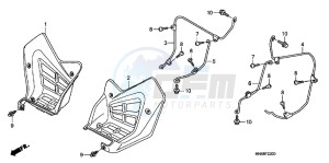 TRX250XC drawing MUDGUARD