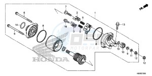 CRF250R Europe Direct - (ED) drawing STARTING MOTOR