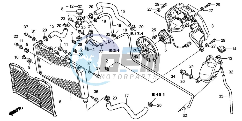 RADIATOR (CBF600S8/SA8/N8/NA8)