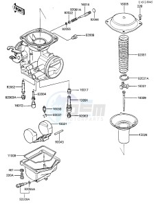 KZ 305 B [LTD] (B2-B3) [LTD] drawing CARBURETOR PARTS