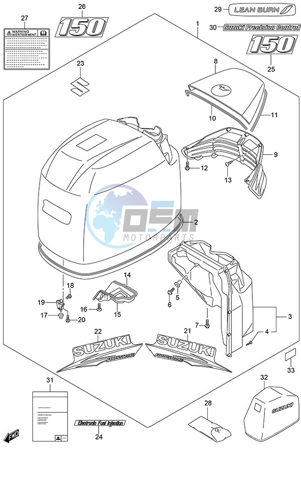 Engine Cover (White) (Model: TG/ZG)