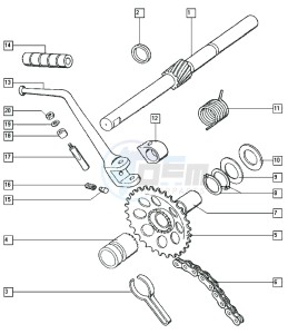 FLEXER_24-45kmh_W-Y 50 W-Y drawing Starter mechanism