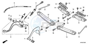 TRX420TEC TRX420 ED drawing PEDAL/ STEP